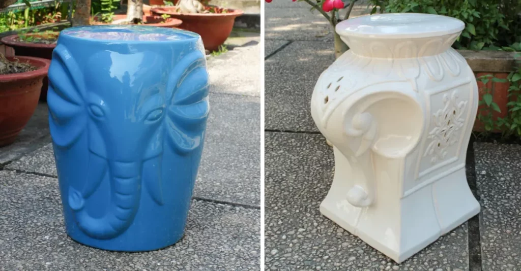 Elephant Garden Stools for patio outdoor stool featured