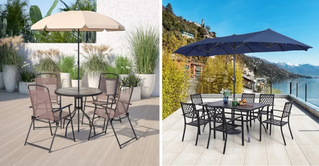 best Outdoor Dining Sets With Umbrell for patio featured