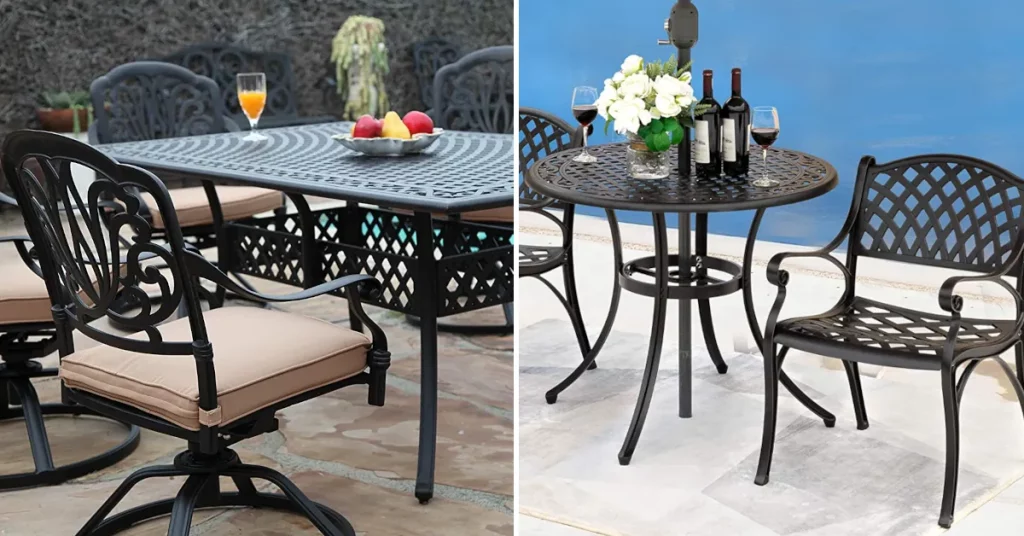 best metal outdoor dining sets for patio featured