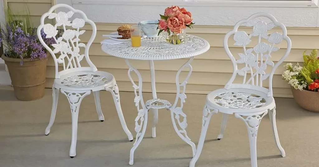 best outdoor cast iron bistro sets for patio featured
