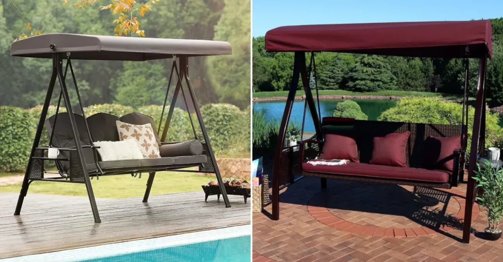 patio swings with canopy for porch best outdoor featured