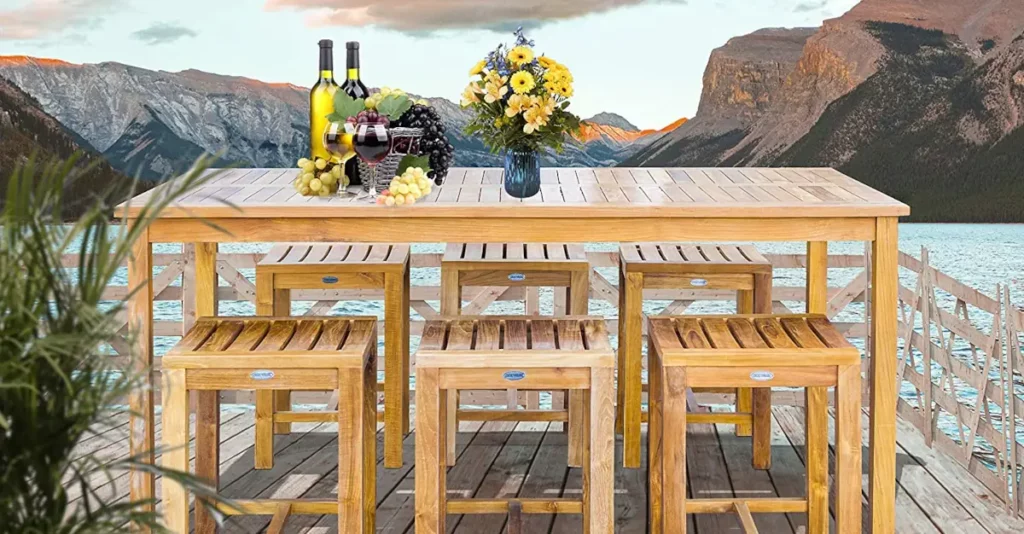 counter height outdoor bistro sets patio counter set featured for garden