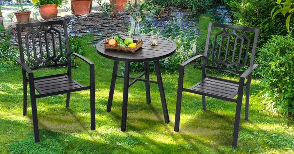 vidaXL Garden Table Anthracite 70cm Plastic Weather-resistant Outdoor Bistro 