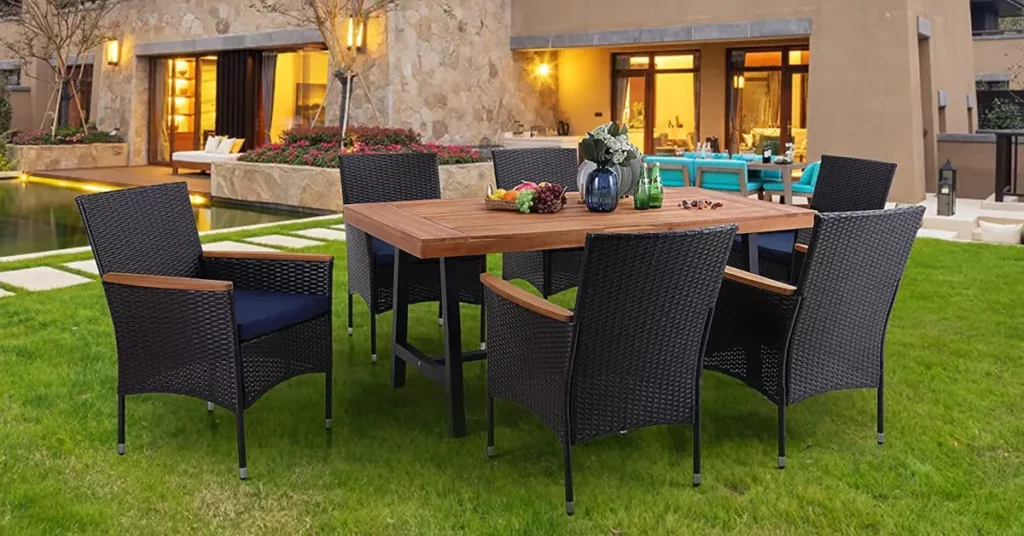 best outdoor wicker dining sets for patio outdoor wicker dining set featured