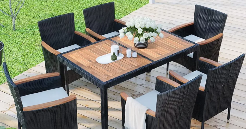 best rectangle outdoor dining sets for patio rectangular outdoor dining set featured