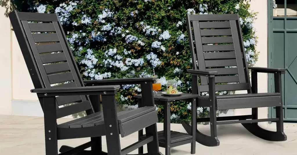 Best Black Outdoor Rocking Chairs patio black Porch rockers featured