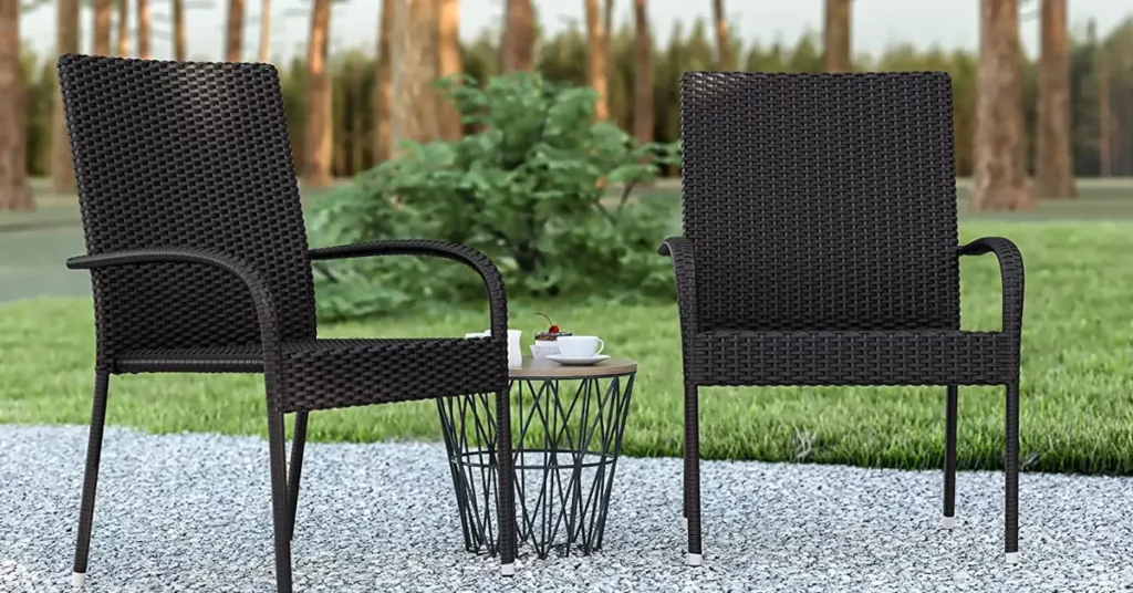 Black Wicker Chairs patio outdoor Black Wicker Chair featured - two black wicker chairs