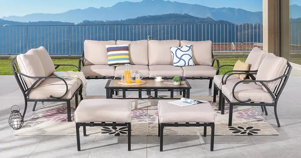 The Cost of Patio Conversation Sets with Ottoman