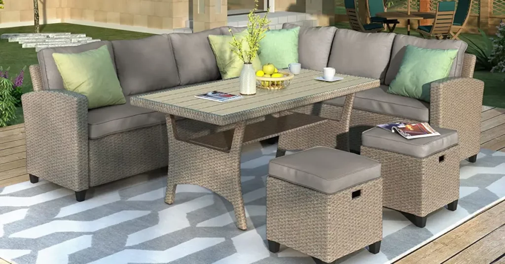 The Cost of a Patio Conversation Set with Dining Table