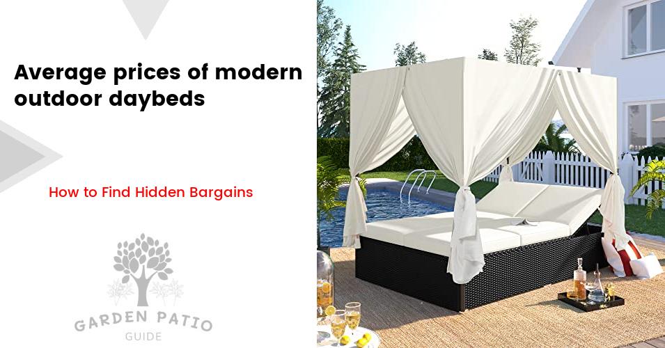 Cost of modern outdoor daybeds