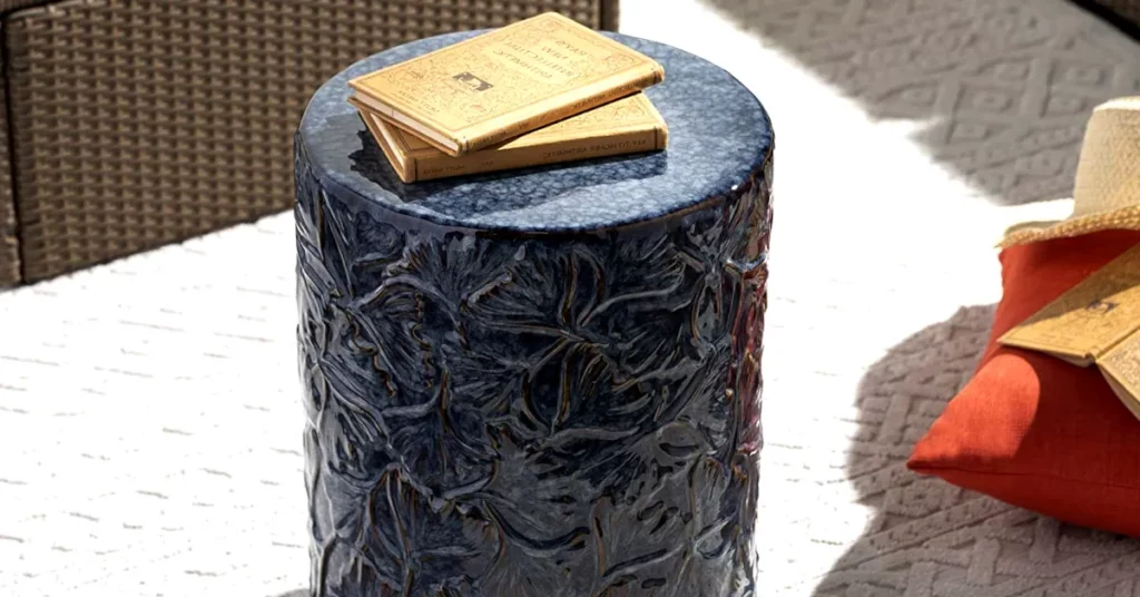 The Cost of a Blue Garden Stool Will Astonish You