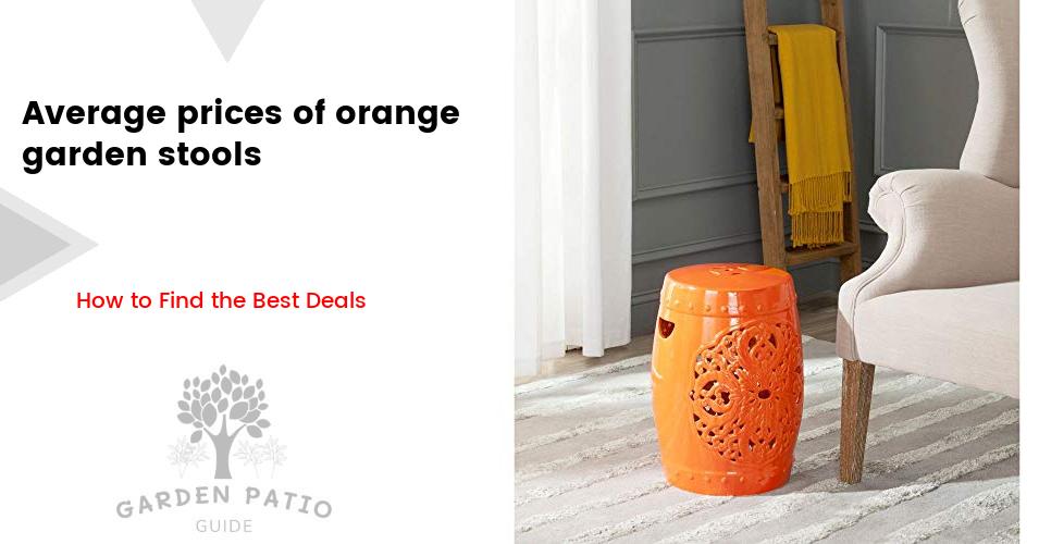 Cost of orange garden stools