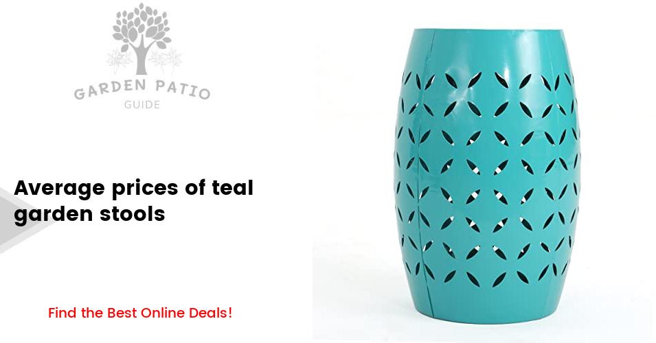 Cost of teal garden stools
