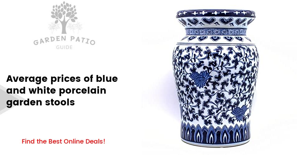 Cost of blue and white porcelain garden stools