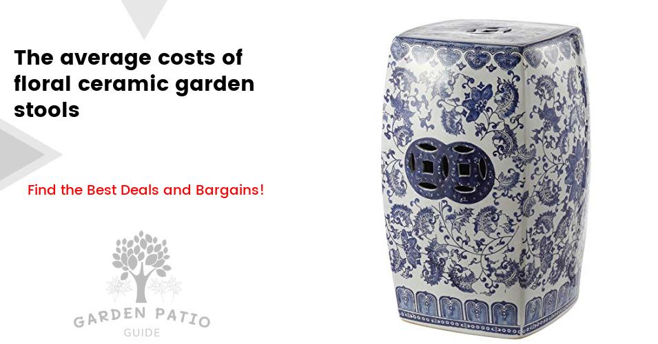 Cost of floral ceramic garden stools